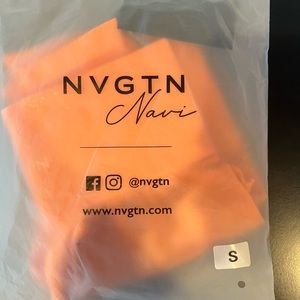 NVGTN Sunset Orange Contour Seamless Leggings